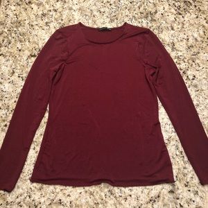 ZARA Maroon Basic Top